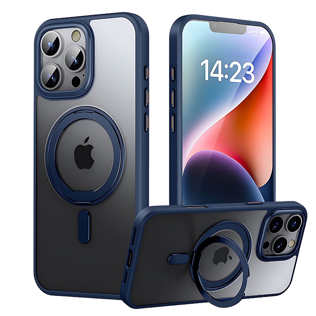 Magnetic Case with Kickstand for iPhone