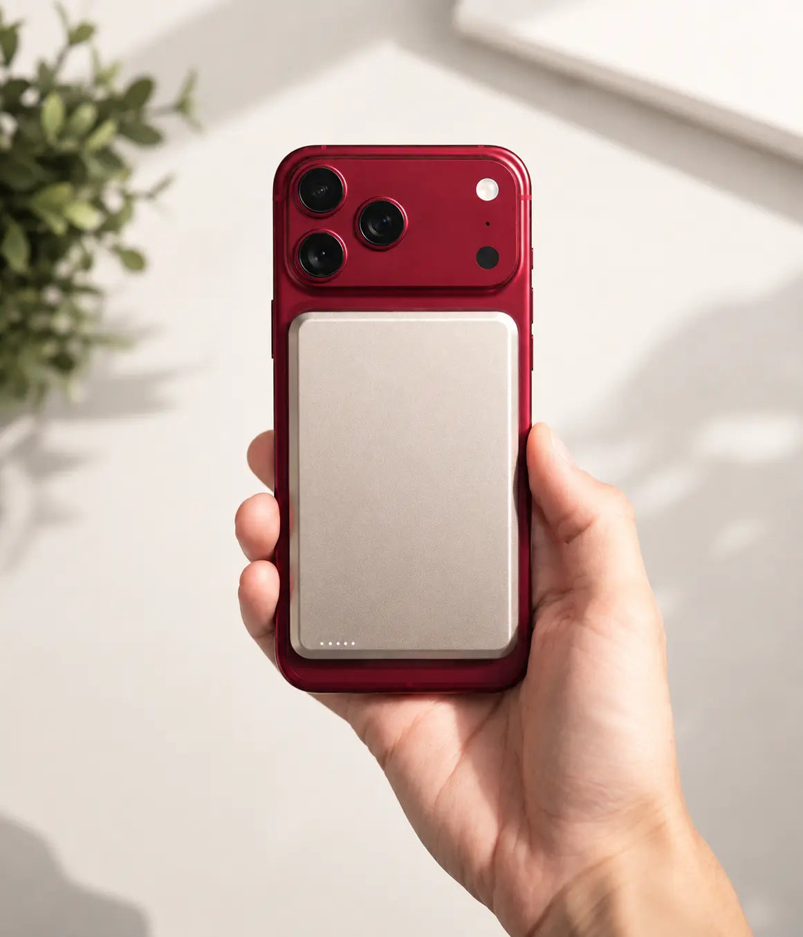 Magnetic wireless power banks for phones